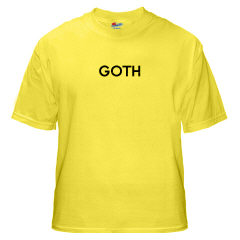 Goth T-Shirt (Yellow)